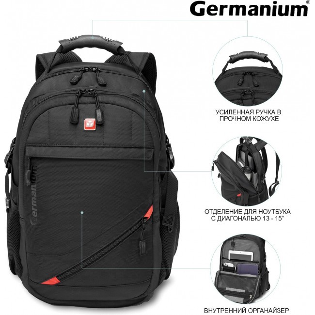 Рюкзак Germanium S-01 Черный - фото №2