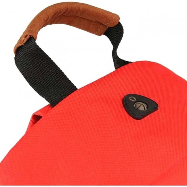 Рюкзак Mi-Pac Backpack Ярко красный с цветами - фото №2