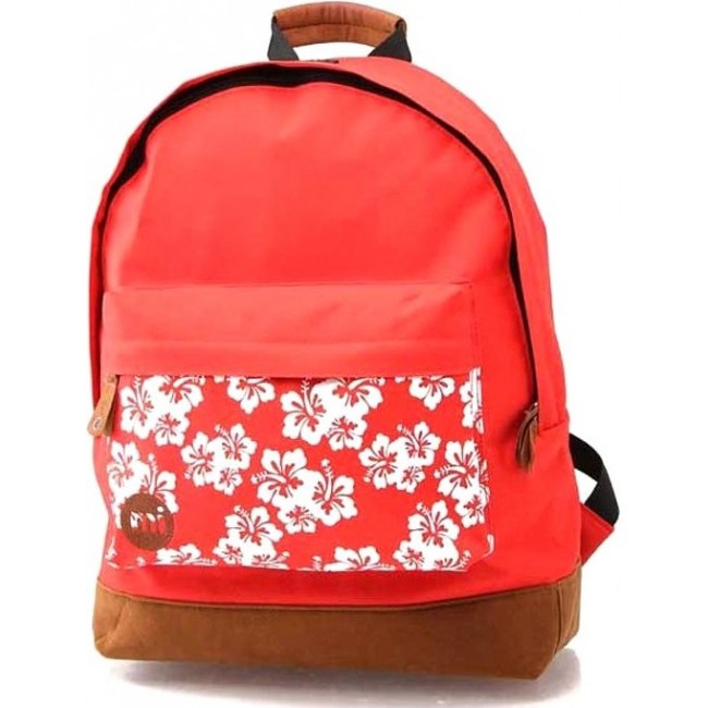 Рюкзак Mi-Pac Backpack Ярко красный с цветами - фото №1