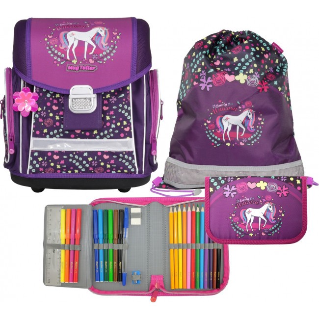 Рюкзак Mag Taller EVO с наполнением Lovely Unicorn Фиолетовый - фото №1