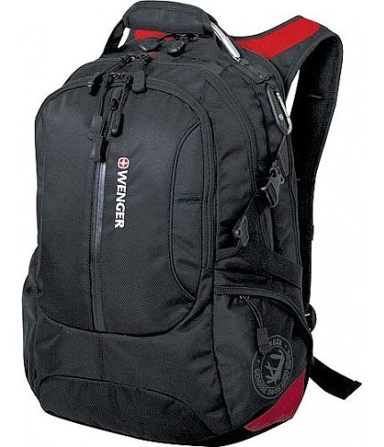 Городской рюкзак Wenger LARGE VOLUME DAYPACK Черно-красный- фото №1
