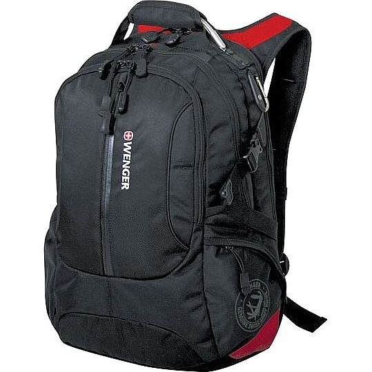 Городской рюкзак Wenger LARGE VOLUME DAYPACK Черно-красный - фото №1