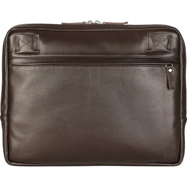 Мужская сумка Ray Button Cambridge Темно-Коричневый с коричневым подкладом - фото №3