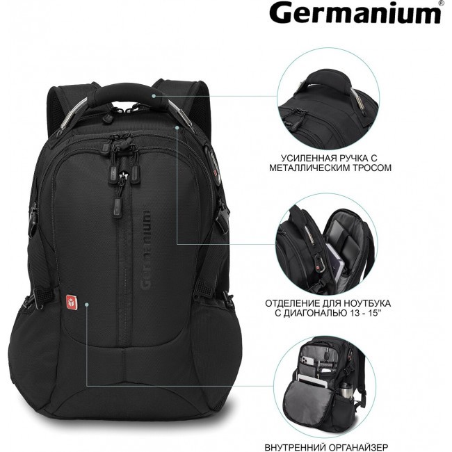 Рюкзак Germanium S-02 Черный - фото №2