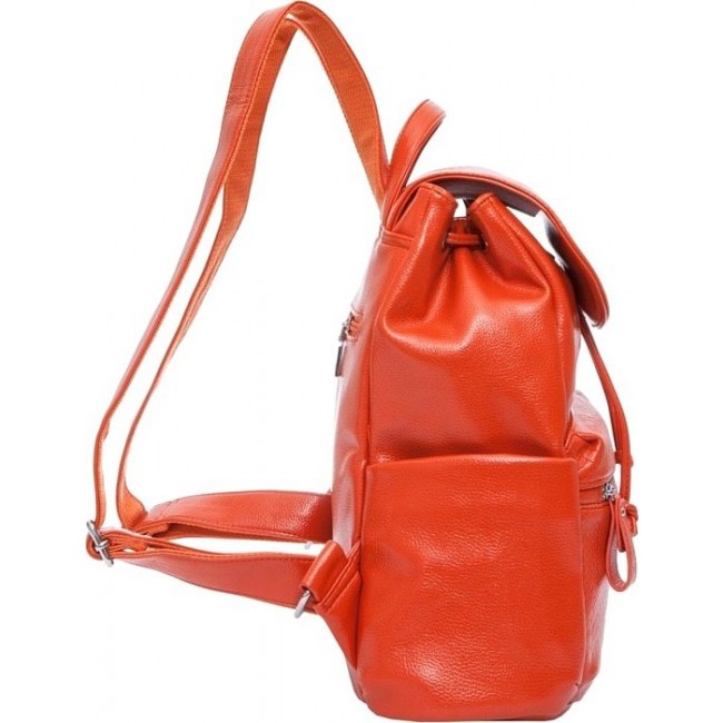 Рюкзак с клапаном OrsOro D-264 Оранжевый - фото №2
