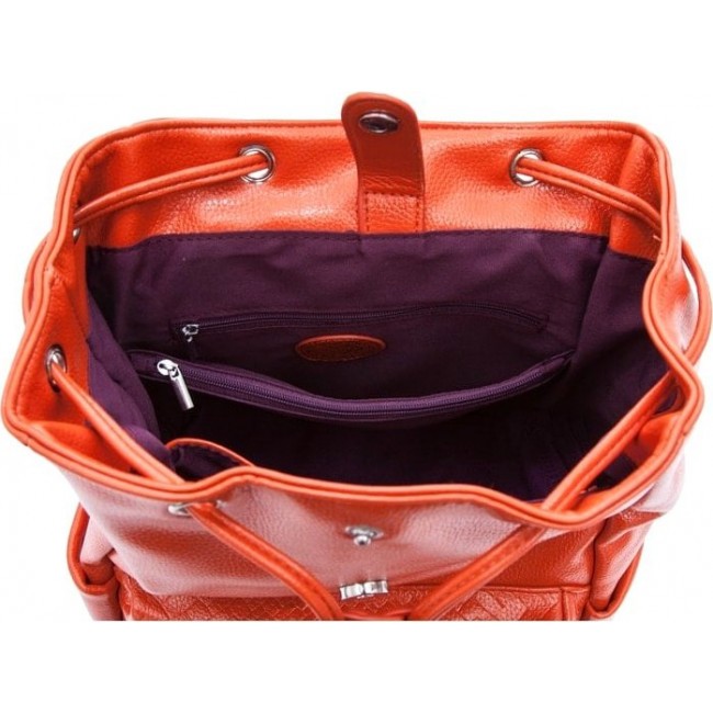 Рюкзак с клапаном OrsOro D-264 Оранжевый - фото №4