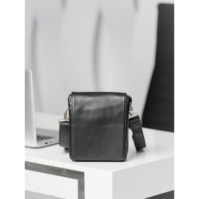 Кожаная мужская сумка Carlo Gattini Damboli 5046 Черный Black - фото №5