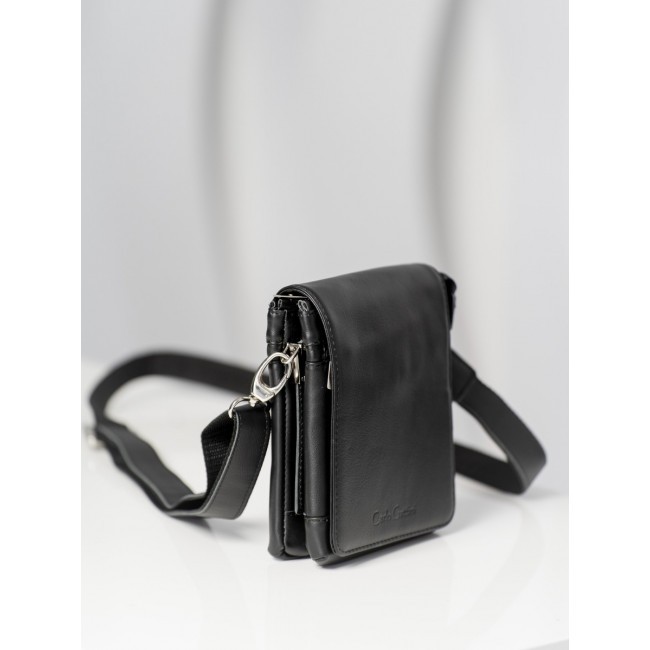 Кожаная мужская сумка Carlo Gattini Damboli 5046 Черный Black - фото №2