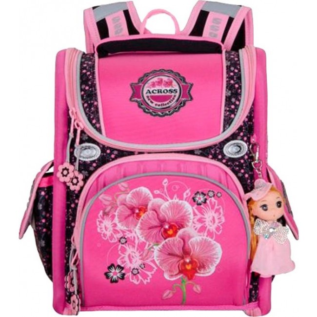 Рюкзак Across ACR19-195 Цветы (розовый) - фото №1