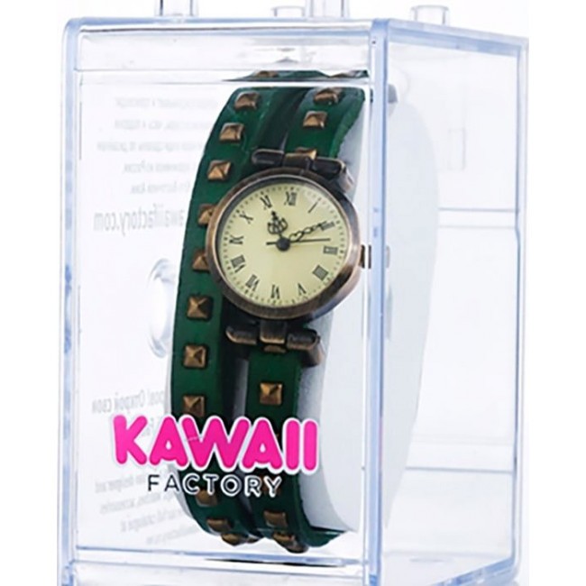 часы Kawaii Factory Часы на двойном ремешке "Ticker" Зеленые - фото №4
