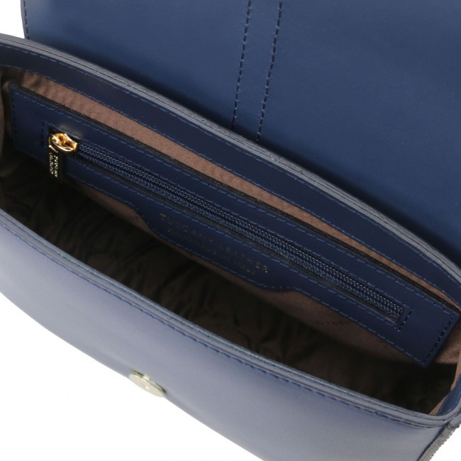 Кожаная сумка на плечо Tuscany Leather Nausica TL141598 Темно-синий - фото №4