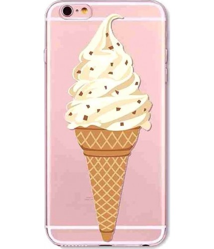 Чехол для iphone Kawaii Factory Чехол для iphone 7 Plus/8 Plus "Рожок мороженого" Прозрачный- фото №1