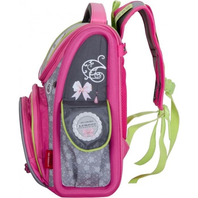 Рюкзак Across ACR19-195 Мишка (серый и розовый) - фото №2