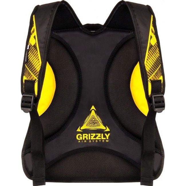 Рюкзак Grizzly RU-609-2 черный - желтый - фото №3