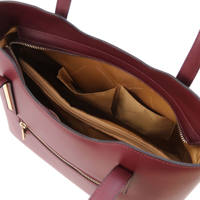 Женская сумка Tuscany Leather Olimpia TL141412 Bordeaux - фото №6