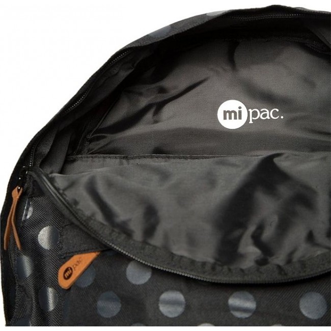 Рюкзак Mi-Pac Backpack All Polka Black Dots - фото №5