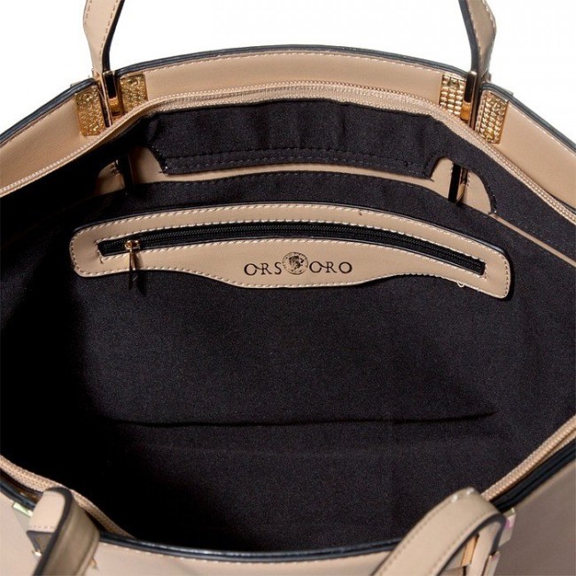 Женская сумка OrsOro D-223 Бежевый - фото №4