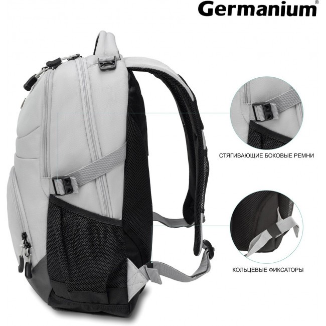Рюкзак Germanium S-07 Светло-серый - фото №3