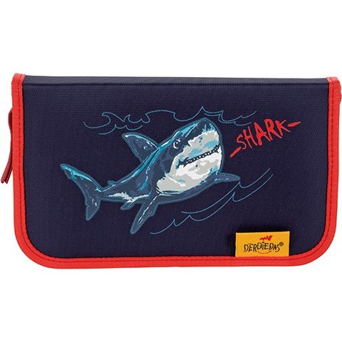 Школьный ранец DerDieDas Ergoflex Exclusive Superflash с наполнением синяя акула - фото №9