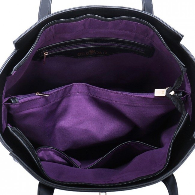 Женская сумка OrsOro D-169 Чёрный - фото №4