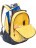 Школьный рюкзак для 5-11 класса Grizzly RU-721-1 Темно-серый - лимонный - фото №4