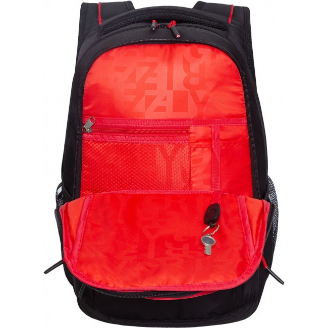 Рюкзак Grizzly RU-237-1 черный - красный - фото №4