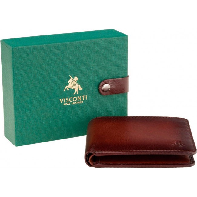 Бумажник Visconti AT58 Milo Коричневый Tan - фото №7