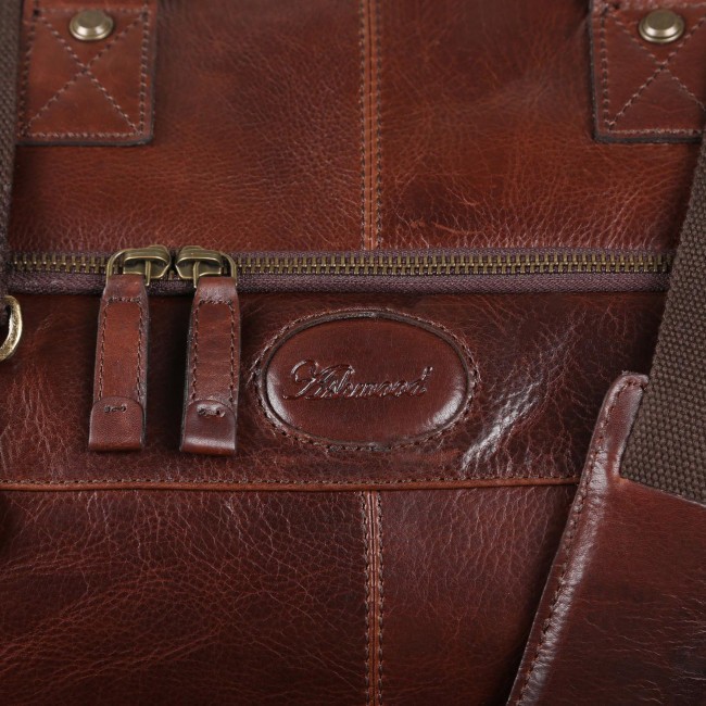Дорожная сумка Ashwood Leather 8150 Brown Коричневый - фото №4