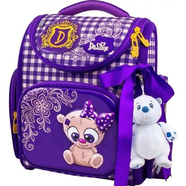 Школьный ортопедический рюкзак DeLune 3 Медвежонок - фото №1