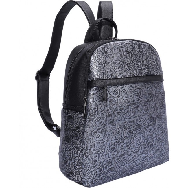 Рюкзак OrsOro DS-0072 Цветы-черненное серебро - фото №2