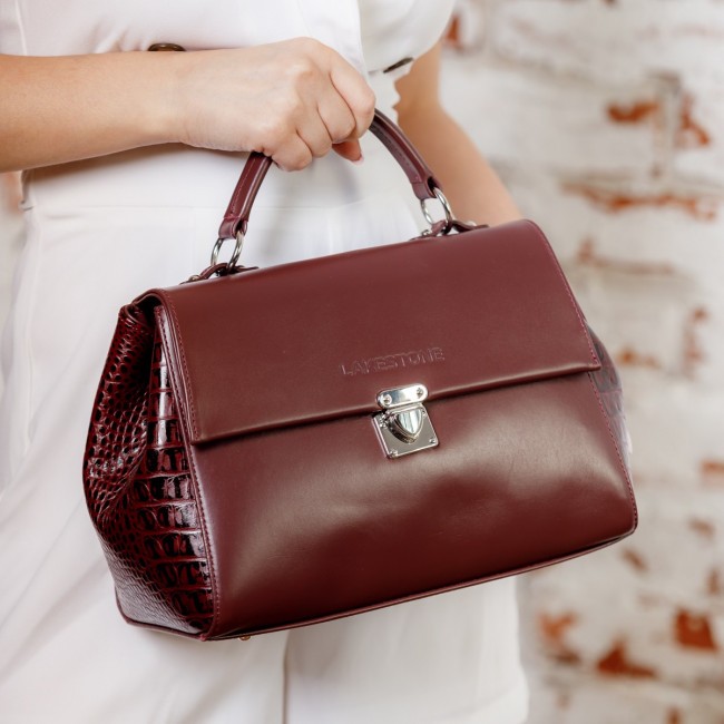 Женская сумка Lakestone Ketch Бордовый Burgundy - фото №7