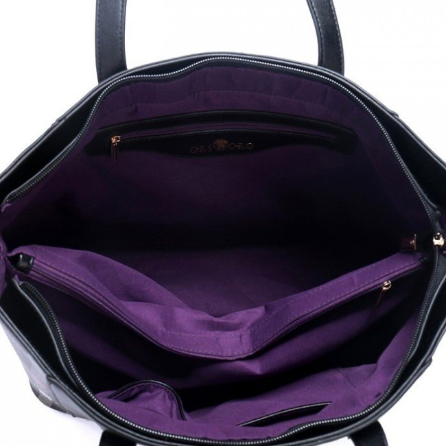 Женская сумка OrsOro D-170 Чёрный - фото №3