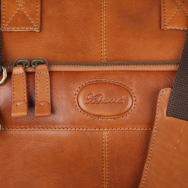 Дорожная сумка Ashwood Leather 8150 Tan Светло-коричневый - фото №4