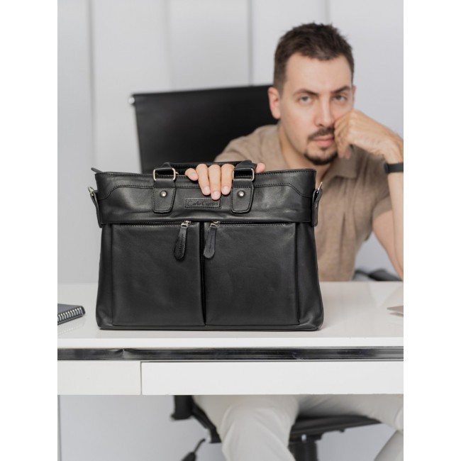 Мужская сумка Carlo Gattini Talponera 5019-01 Черный - фото №2