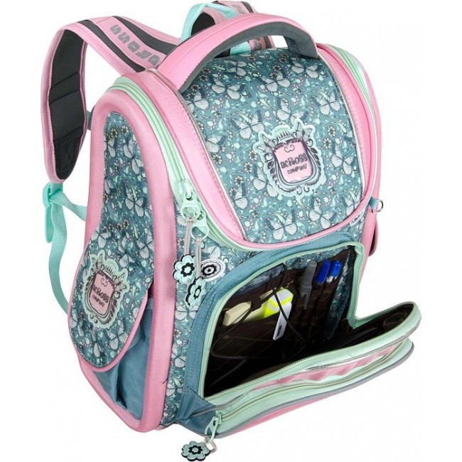 Рюкзак Across ACR18-195 Серо-розовая бабочка - фото №5