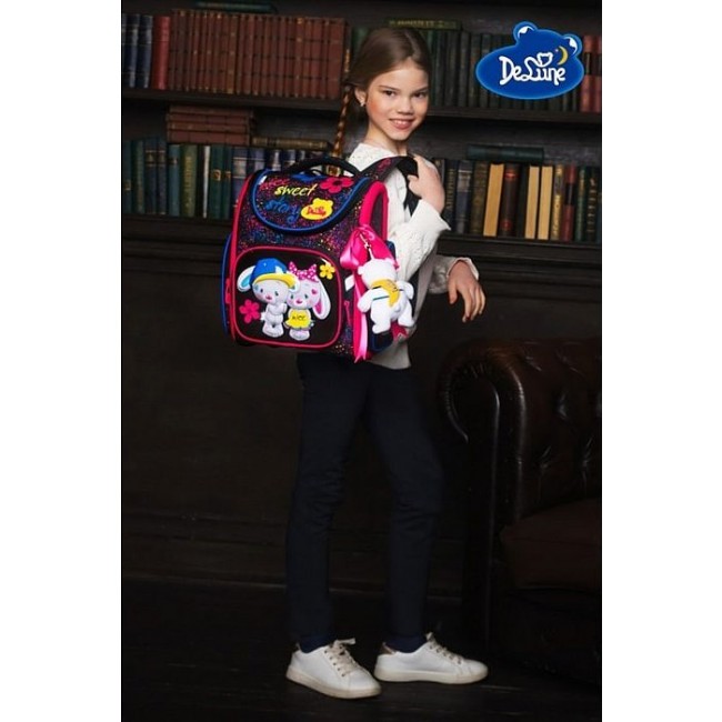 Школьный рюкзак для девочки DeLune 3 Зайчата - фото №5
