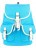 Женский рюкзак Asgard P-5593 Голубой - фото №1