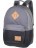 Молодежный городской рюкзак Asgard P-5333 Нейлон Черный - Серый темный - фото №1