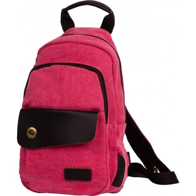 Повседневный рюкзак с одной лямкой Polar П2062 Розовый - фото №1