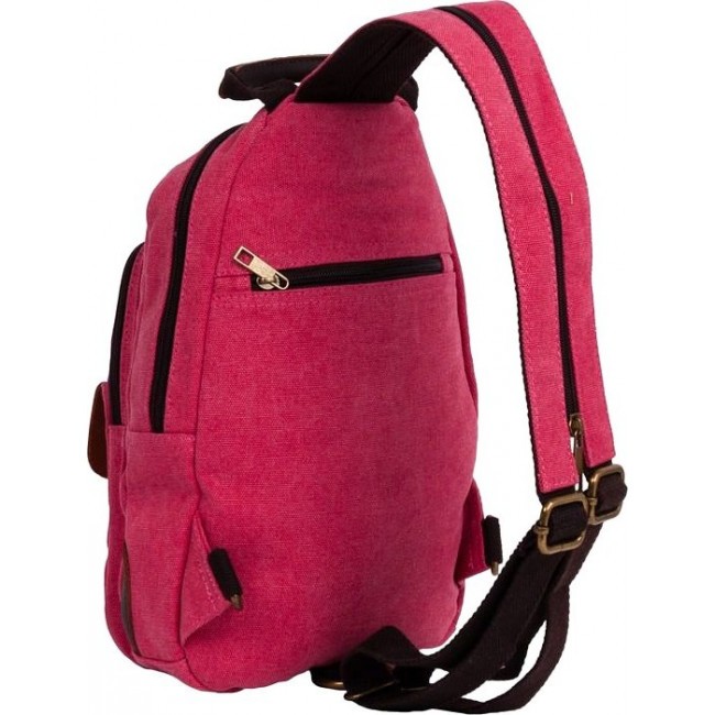 Повседневный рюкзак с одной лямкой Polar П2062 Розовый - фото №2