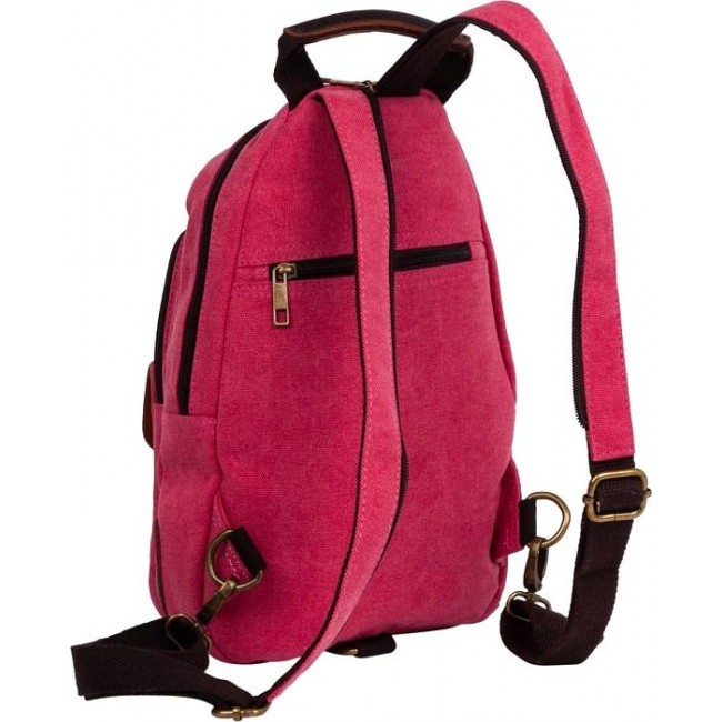 Повседневный рюкзак с одной лямкой Polar П2062 Розовый - фото №3