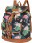 Рюкзак Target Retro bag fashion Floral Цветы - фото №1