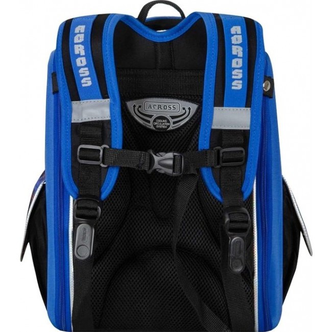 Рюкзак Across ACR18-195A Спортивная машинка (синий) - фото №4