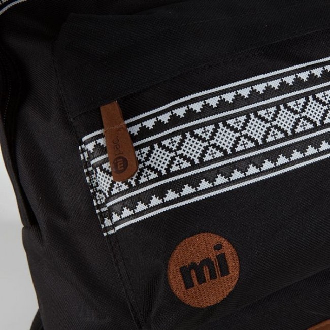 Рюкзак Mi-Pac Backpack Черный с узором - фото №5