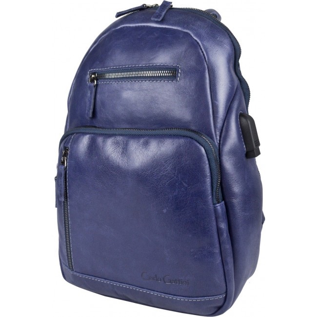 Кожаный рюкзак Carlo Gattini Busso 3093-07 blue - фото №2