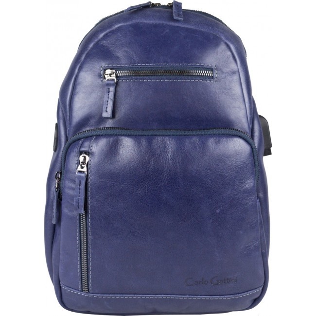 Кожаный рюкзак Carlo Gattini Busso 3093-07 blue - фото №1