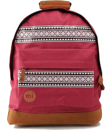 Рюкзак Mi-Pac Backpack Бордовый с узором- фото №1