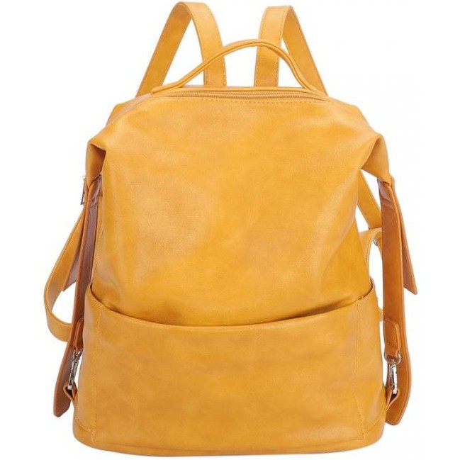 Рюкзак OrsOro DS-0130 горчичный (желтый) - фото №1
