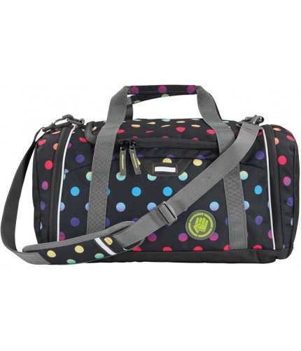 Спортивная сумка Coocazoo SporterPorter Magic Polka Colorful черный/розовый- фото №1