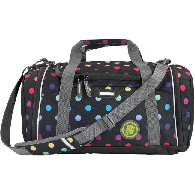Спортивная сумка Coocazoo SporterPorter Magic Polka Colorful черный/розовый - фото №1
